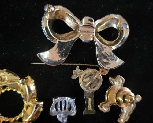 8 CT LOT VINTAGE COSTUME JEWELRY BROOCHES & PINS - Picture 8 of 10