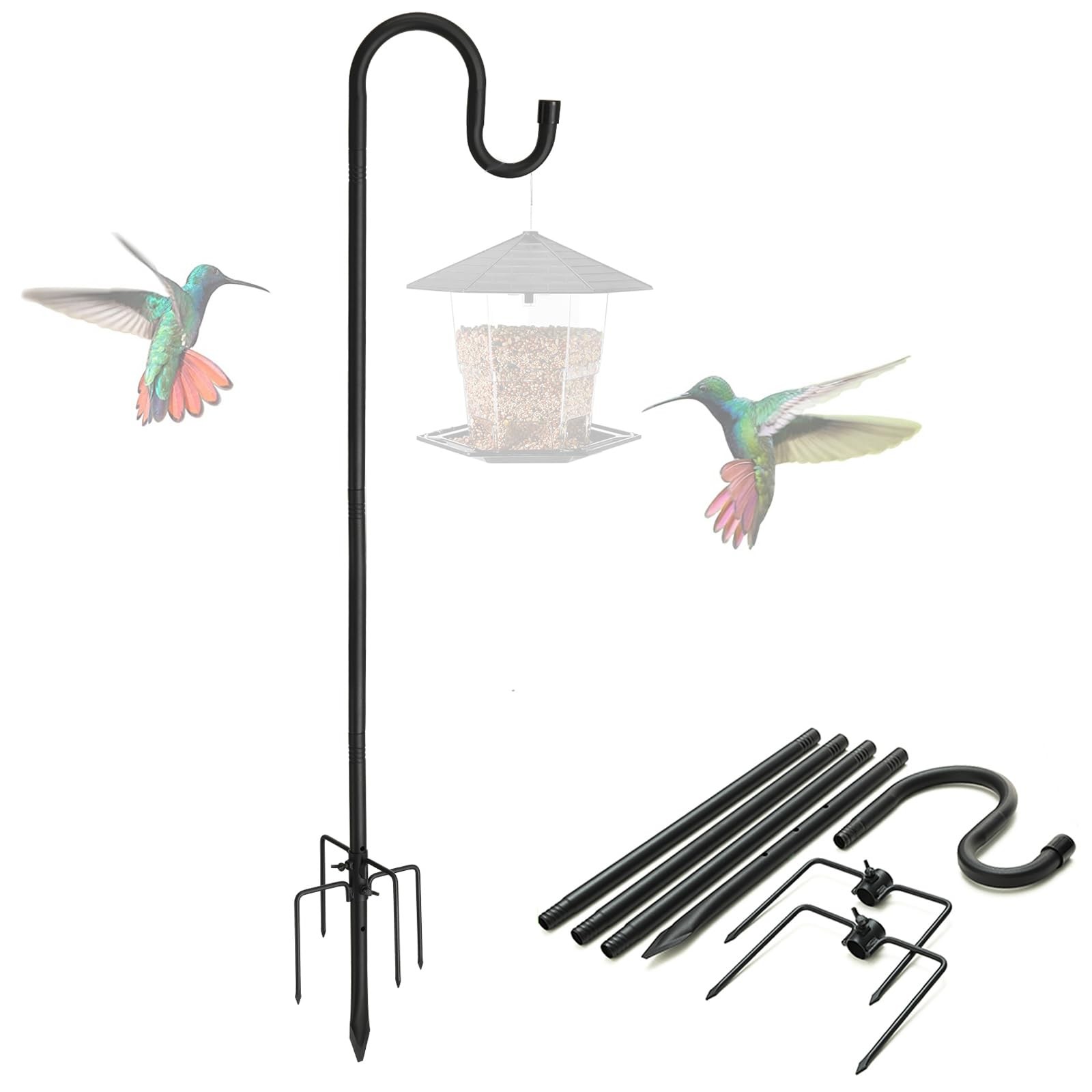 Pole For Outdoor, 4/5&rdquo; Thick Hummingbird Fee...