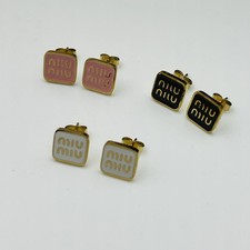 Metal Enamel Pearl Women's Earrings Birthday Gift Earrings 8