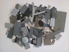 Lego by the Pound 1.8 Pounds Mix Gray Bricks with Some Black Pieces & Parts