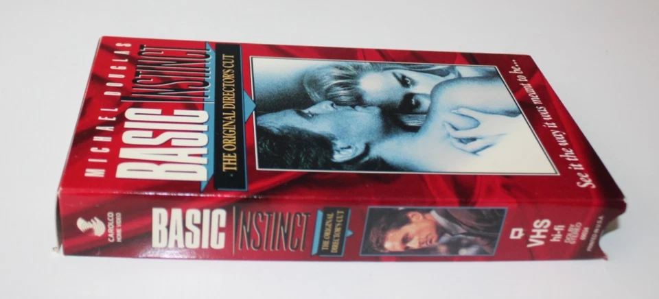 Basic Instinct Director's Cut VHS Movie Michael Douglas Sharon Stone - Image 3 of 4