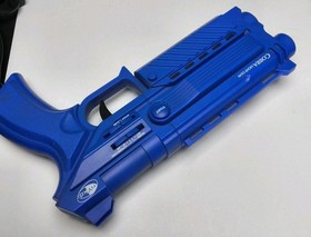 NYKO Cobra Light Gun Blue UN-80039 PS1 PS2 Sega Saturn Powers On Untested As Is 