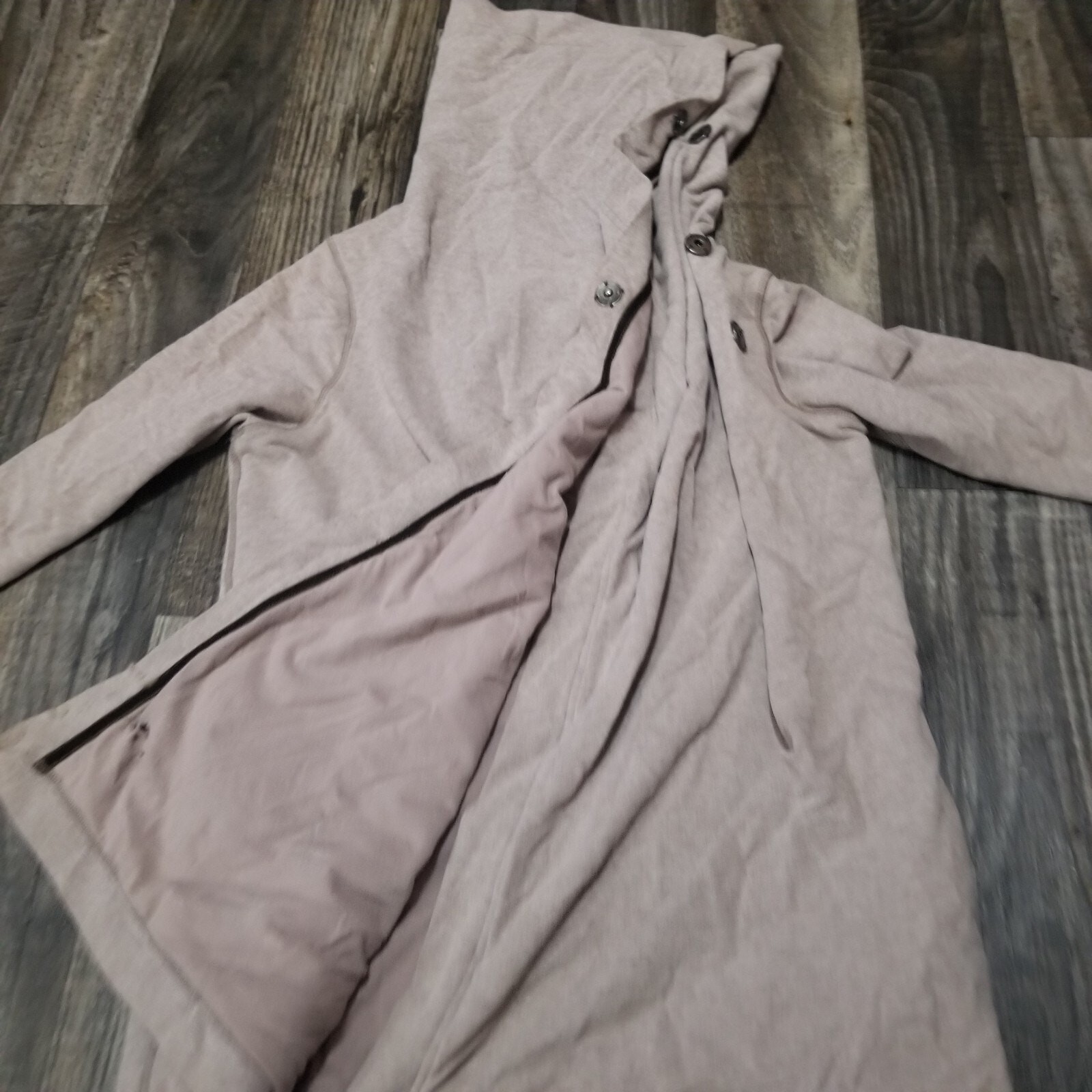 LULULEMON Asymmetric Snap Button Jacket Heathered… - image 9