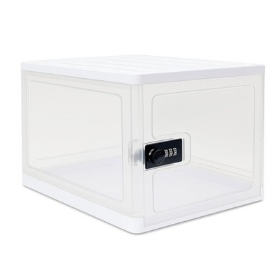 GIIYAA Clear Lockable Storage 12.2 inches x 8.3 x 6.7 inches,