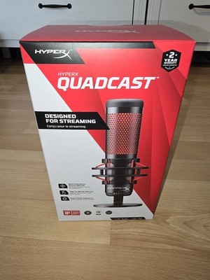 HyperX QuadCast USB Streaming-Mikrofon - Schwarz