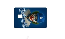 (2) Dodgers Baseball Credit Card Skin Bank Card Sticker Skin JOKERS DODGER