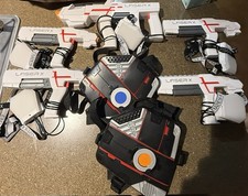 Laser X Lazer Tag Gaming Set Of 5 Guns 2 Vests Lot
