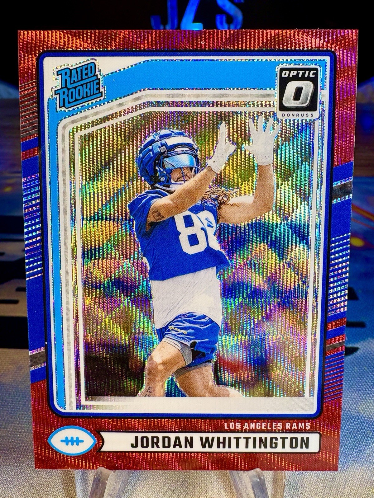 Jordan Whittington Panini Donruss #352 Preview Red Wave Optic