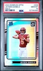 JAYDEN DANIELS 2024 PANINI DONRUSS OPTIC SILVER HOLO RC #248 COMMANDERS PSA 10
