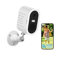 Security Cameras Wireless Outdoor, 2K Battery Powered WiFi Cameras for Home S...