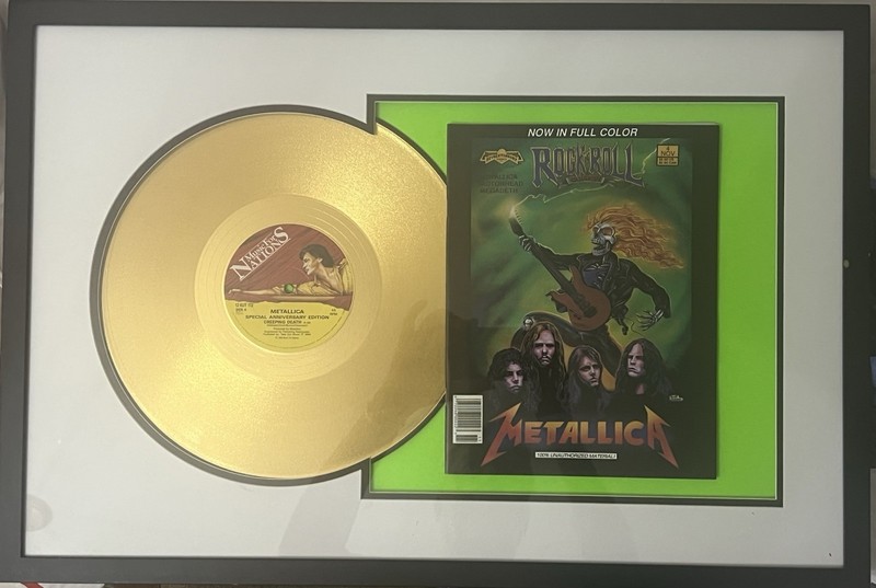 1984 Metallica Gold Special Anniversary Edition Music For Nations w/ Bonus Book