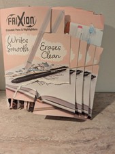 10 Count New Frixion Erasable Clicker Pilot Pens Erases Clean