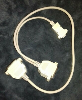 Y-Kabel seriell - D-SUB Splitter - 70 cm lang - D-SUB 25f - D-SUB 9f - D-SUB25m
