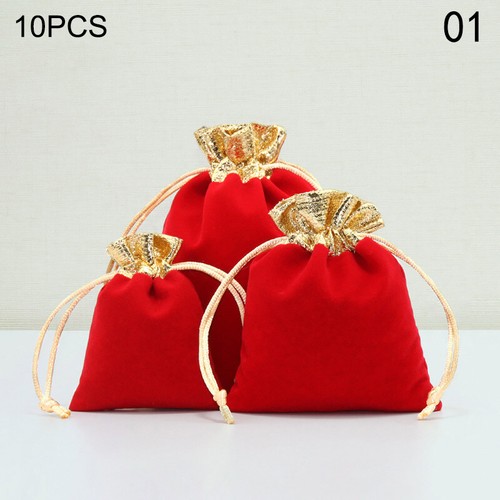 10pcs Velvet Drawstring Gift Bag Wedding Jewellery Candy Party Pouch Bags UK - Picture 9 of 11