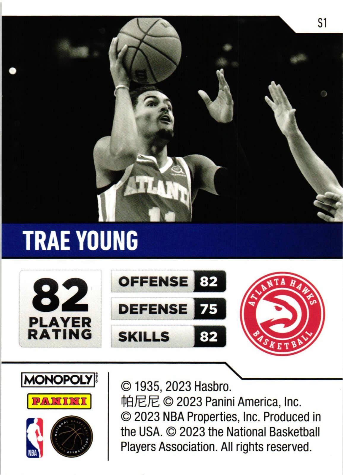 2022-23 Panini Monopoly Starter Card Trae Young S1 | eBay