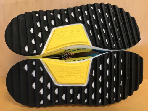 Adidas NMD Human Race Trail Pharrell Williams Sun Glow Hu Clouds Teal AC7188 - Picture 10 of 10