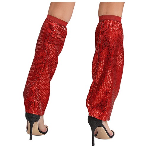 Damen Glitzer Pailletten Stulpen Beinstulpen Beinsocken Vintage Disco Kostüme - Picture 86 of 125