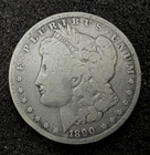 1890 CC Morgan Silver Dollar Very Good Cleaned Carson City