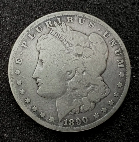 1890 CC Morgan Silver Dollar Very Good Cleaned Carson City