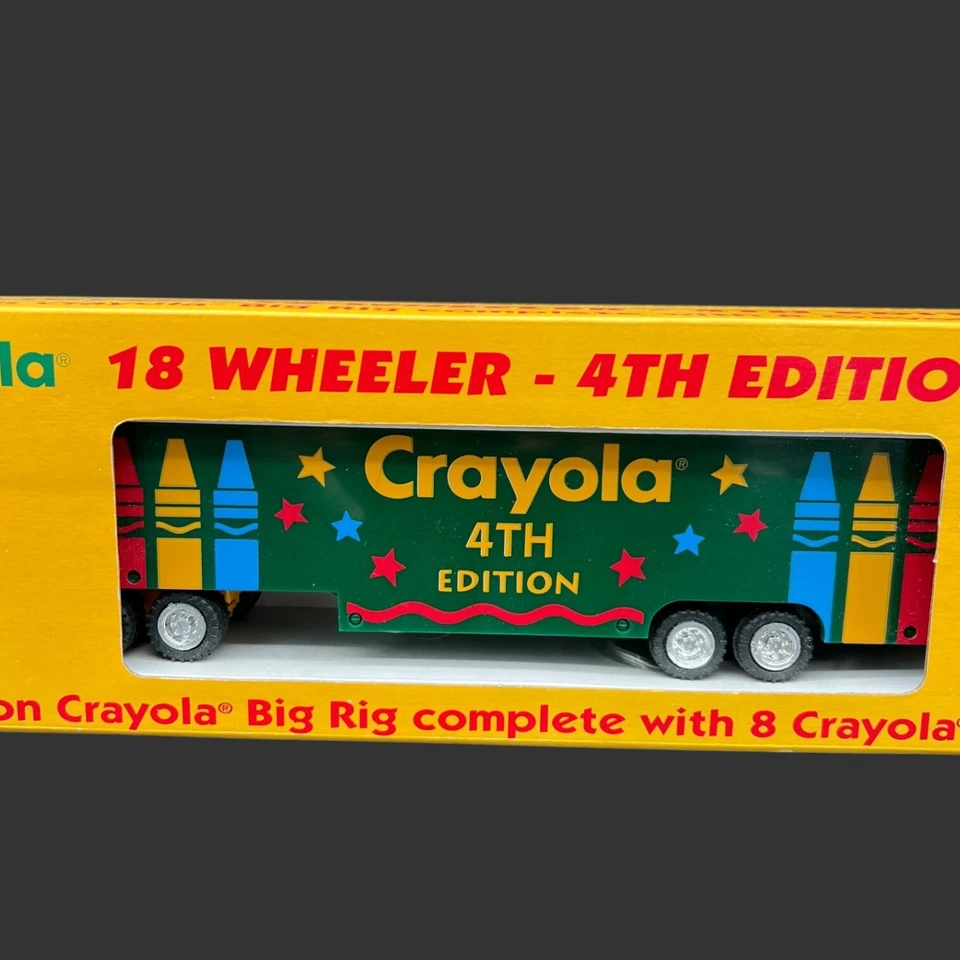 Vintage 1995 Crayola 18-Wheeler 4th Edition Die Cast with Crayons EX+ - Image 4 of 4