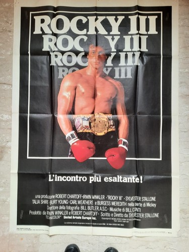 manifesti 2F ROCKY I + ROCKY II + ROCKY III SYLVESTER STALLONE - Picture 12 of 16