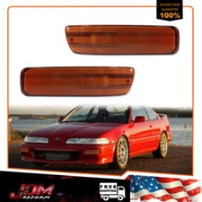 For 92-93 Acura Integra Rs Gs Ls Gsr Amber Front Bumper Turn Signal Lights