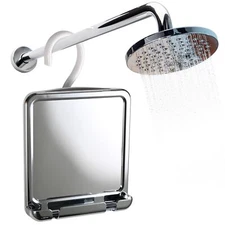 MIRRORVANA Fogless Shower Mirror for Shaving and Distortion-Free Glass Surfac...