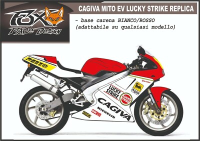 Autocollant Vintage Cagiva Années 80 Original Italie