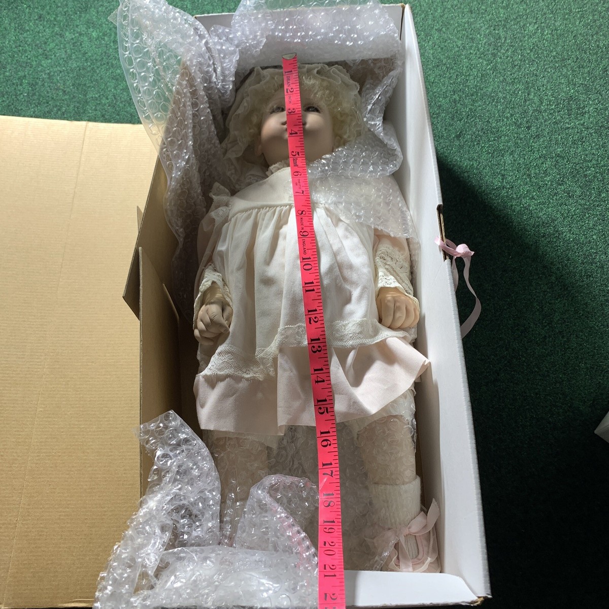 Dolls ★ Jan Hagara JAN HAGARA baby doll Fawn Blonde girl Lashes Gown Slippers
