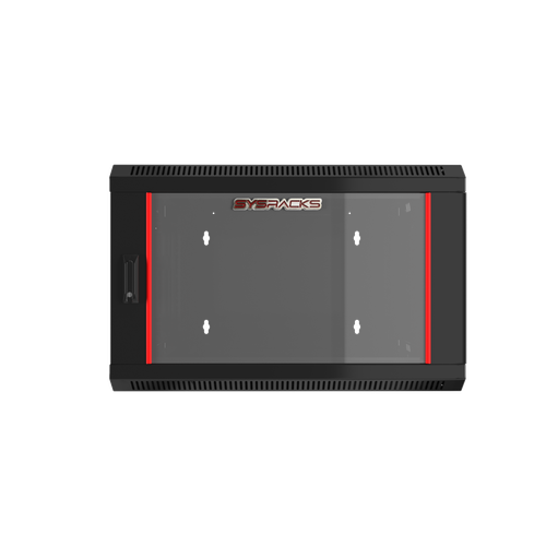 9U Wall Mount Server Cabinet Locking Networking Enclosure Data Rack Glass Door - Picture 2 of 9
