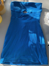 WINDSOR MINI SLIP DRESS SLEEVE LESS BLUE SIZE M STYLE #MJD2032VF