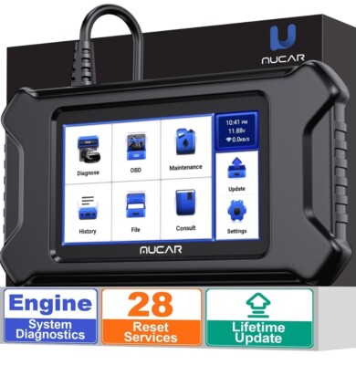 MUCAR CS90 Diagnosewerkzeug, ECM + 28 lebenslanges kostenloses Zurücksetzen, Motorsystem überprüfen.
