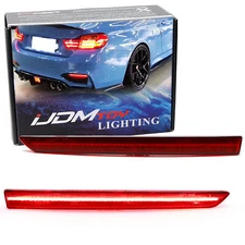 OEM-Red Lens 40-LED Rear Bumper Reflector Light Trims For BMW F80 M3, F82/F83 M4