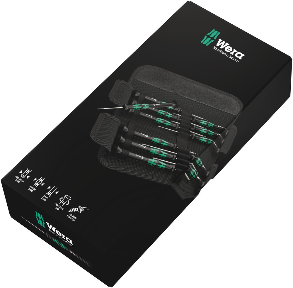 Wera Kraftform Micro 12 SB1 Precision Electronics Screwdriver Set