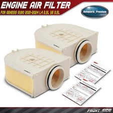 2x New Engine Air Filter for Genesis GV80 2021 2022 2023 2024 L4 2.5L V6 3.5L