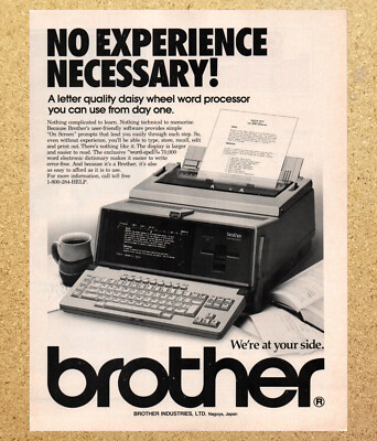 #ad Brother Word Processor 1 Spell On Screen Magazine Print Ads Ephemera Art 1987 $12.99