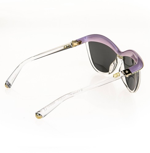 CHRISTIAN DIOR DEMOISELLE 2 Crystal Mauve Pink Green Color Block Brow Sunglasses - Picture 4 of 10