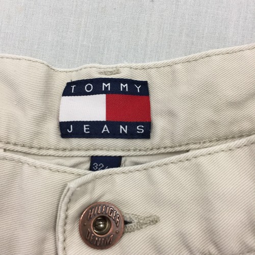 Tommy Hilfiger Cargo Trousers Mens W30 L30 Straight Fit Utility Beige - Picture 6 of 11