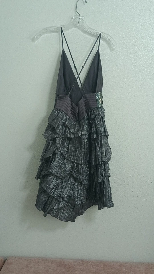 Faith Connexion Backless Sequence Spaghetti Straps women's dress Medium - Image 3 of 4