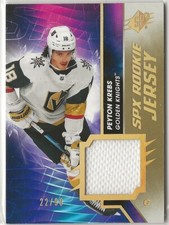 2020 2020-21 SPx Rookie Jerseys Gold Spectrum #RJKR Peyton Krebs 22/99 Las Vegas