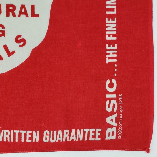 Bandana vintage Hankercheif base bulk agricoltura liming fattoria rurale America  - Foto 3 di 9