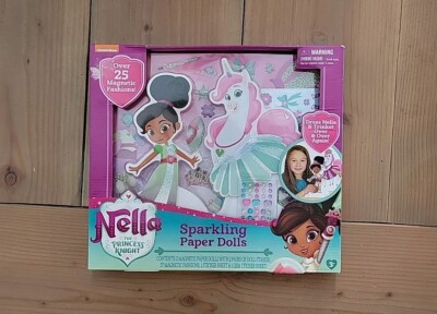 Nella the Princess Knight Sparkling Papers Dolls Magnetic Dolls Nickelodeon 3+