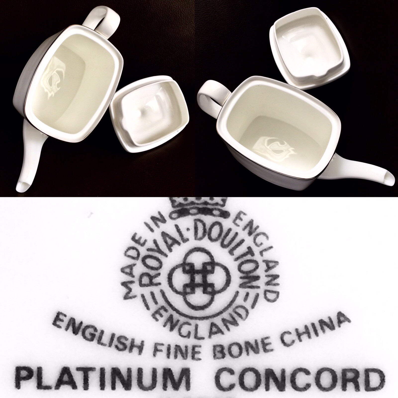 Royal Doulton “Platinum Concord” (H 5048) Fine Bone China Teapot (10