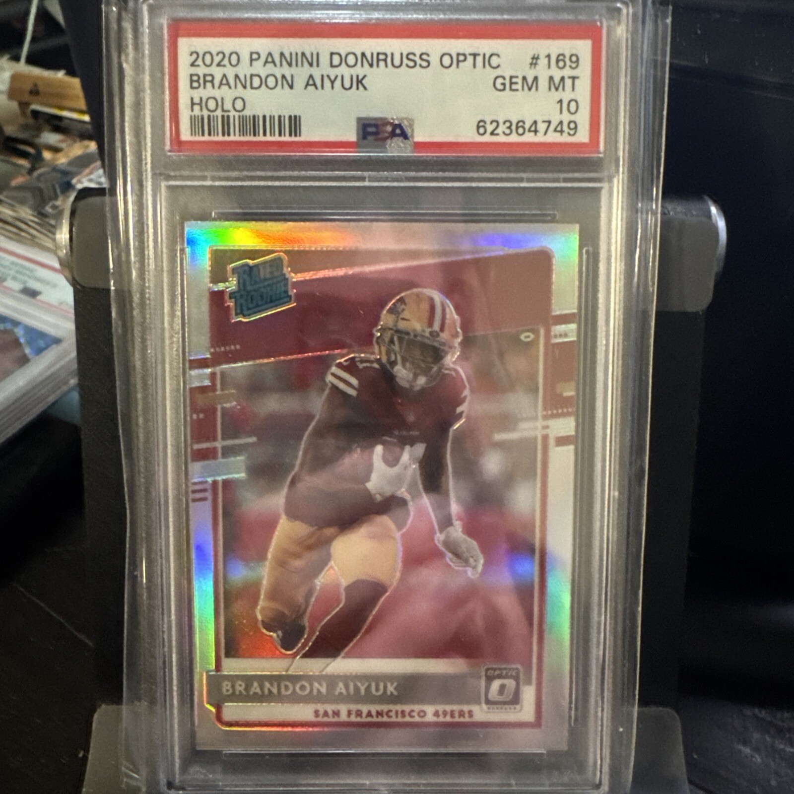 2020 Donruss Optic Rated Rookies Holo Prizm #169 Brandon Aiyuk (RC) PSA 10 🔥
