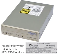 Plextor Plexwriter PX-W1210TS SCSI CD-ROM CD-RW / CD-Burner 50-Pin Internal PX31