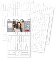 S.E.I 183 Pieces Iron-On Letters: 2" Small Iron-On Letters for Clothing, Block F