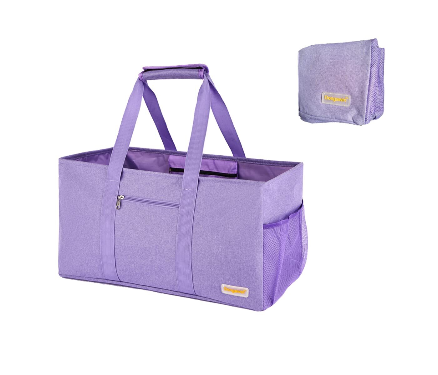 Large Waterproof Foldable Utility Tote Beach Bag Reusable Shopping Storage