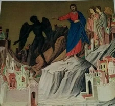 THE TEMPTATION OF CHRIST on The Mountain JESUS WAS TEMPTED Duccio di Buoninsegna