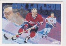 91/92 SCORE...GUY LAFLEUR...CARD # 291...CANADIENS...FREE COMBINED SHIP