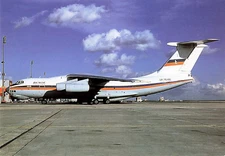 Postcard Airline BUSOL AIRLINE IIyushin 76MD UR-76415 CC7.